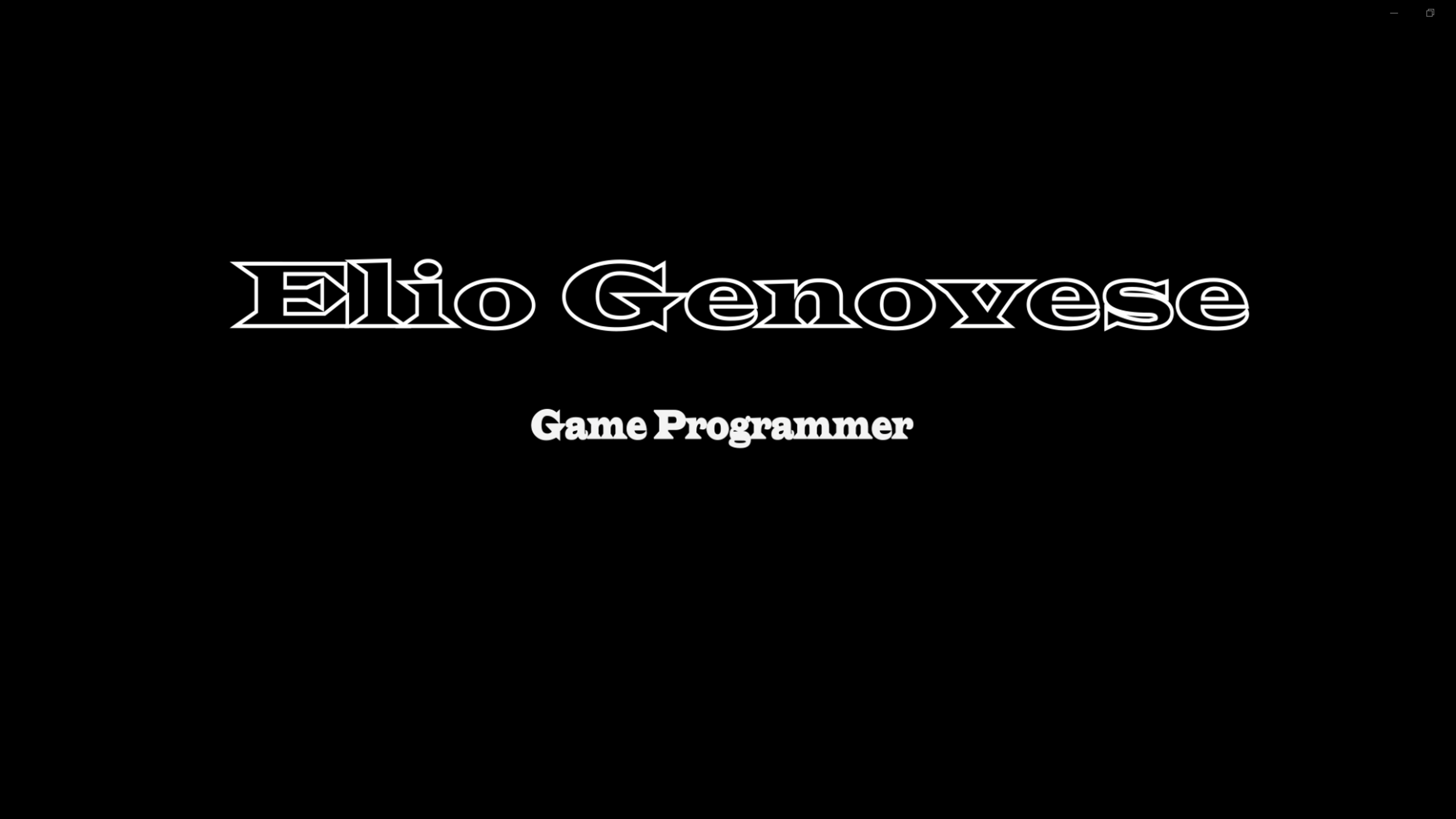 Demo Reel - Elio Genovese